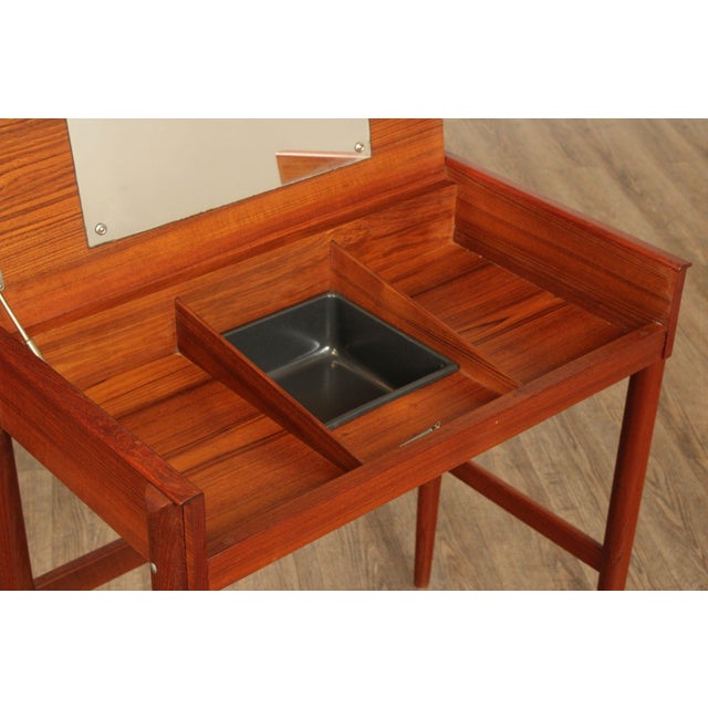 1960s Dyrlund Danish Modern Teak Dressing Table For Sale - Image 5 of 12