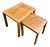 Mid-Century Teak and Beech Nesting Tables, 1960s, Set of 2 For Sale