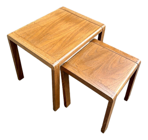 Mid-Century Teak and Beech Nesting Tables, 1960s, Set of 2