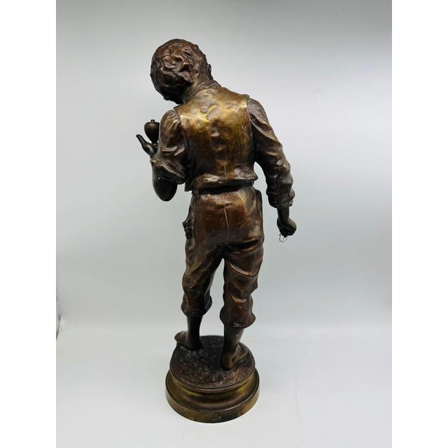 Metal Charles Anfrie, Elle Ronfle, 1890, Bronze For Sale - Image 7 of 14