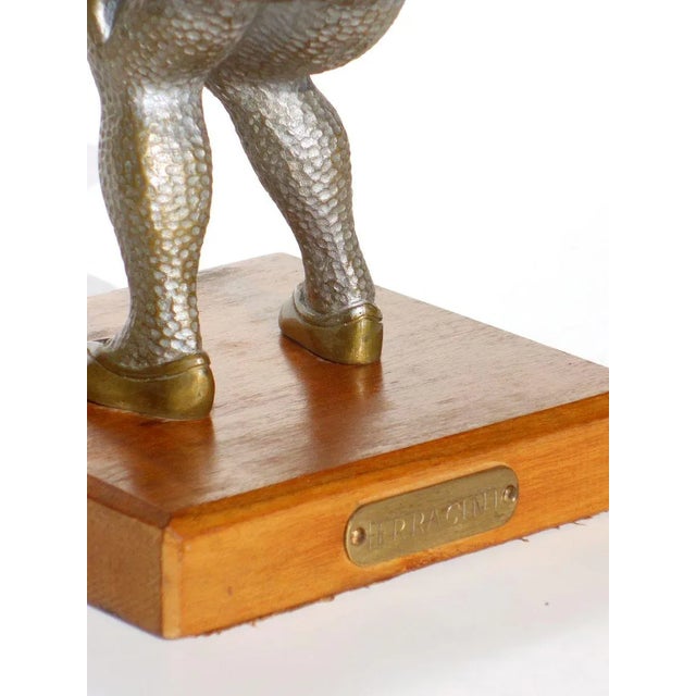 1970s Bronze Italian Sculpture of Jester, 1970s For Sale - Image 5 of 7
