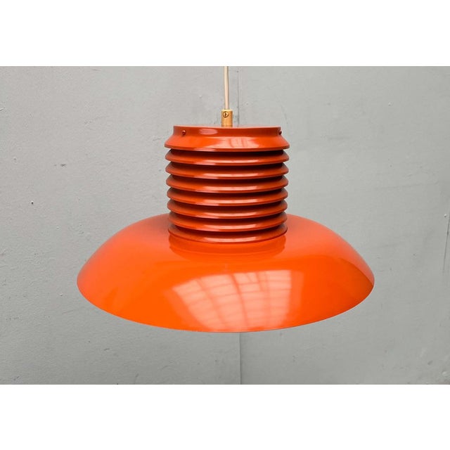 1960s Mid-Century Modern German Space Age Orange Pendant Lamp, 1960s For Sale - Image 5 of 18