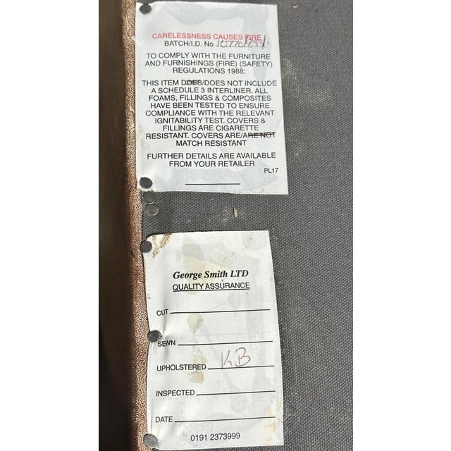 Brown Leather Chesterfield Armchair from George Smith For Sale - Image 18 of 18