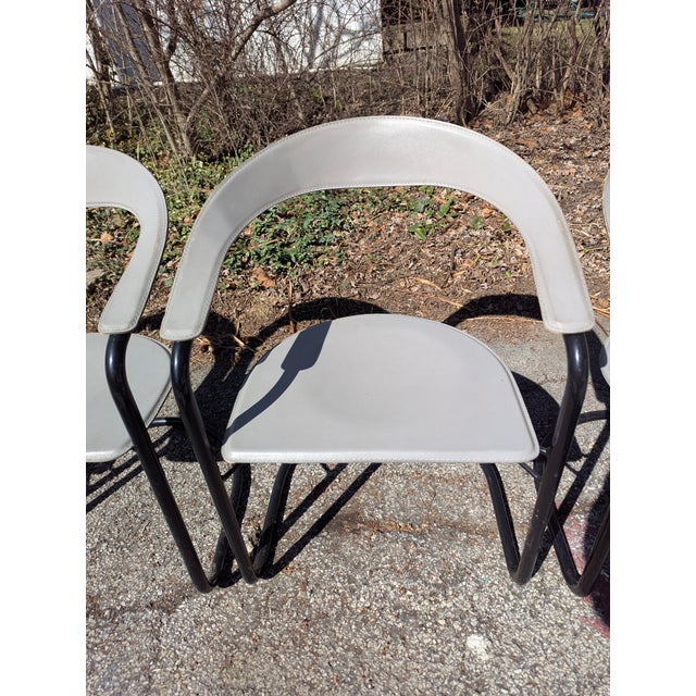 1970s Arrben Attributed, Italy Dinning Chairs For Sale In Chicago - Image 6 of 12