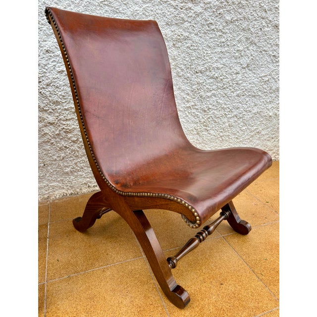 Pair of Valenti Leather Lounge Chairs, Spain, Mid-20th Century For Sale - Image 9 of 15