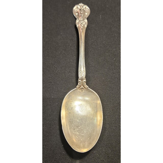 Towle Silversmiths Late 19th Century Sterling Silver Towle "Old Master" Large Serving Spoon For Sale - Image 4 of 10