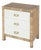 Corfu 25 in. W Rectangular Rattan 3 Drawer Nightstand, Natural Raffia For Sale