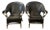 1970s Vintage Antonio Budji Layug Bamboo and Leather Chairs - A Pair For Sale