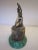 Metal Small Sculpture of a Nude Boy on Malachite Base, Benjamin Schlick -Mid-19th Cent For Sale - Image 7 of 10