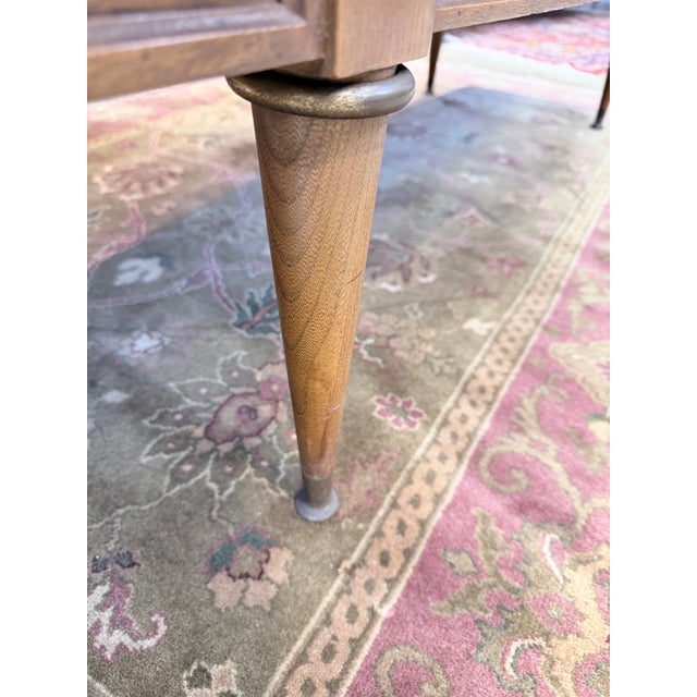 Brown Vintage Mid Century Burled Walnut Surfboard Coffee Table For Sale - Image 8 of 8