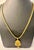 Metal 30.8 Gm 22 Karat Yellow Gold Earring , Bracelet & Chain + Pendant Bridal Suite For Sale - Image 7 of 8