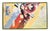 Kandinsky Composition IX Abstract Multicolored Poster in Green Frame For Sale