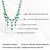 18k White Gold 22.17ct Natural Emerald Chandelier Vintage Necklace With Diamonds For Sale - Image 11 of 16