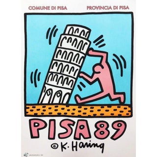 1989 Keith Haring, "Pisa" Poster For Sale