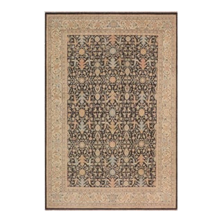 Boho Chic Charcoal/Green Wool Rug - 8'9'' X 11'11'' For Sale