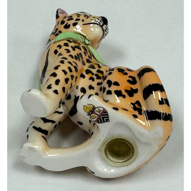Ceramic Vintage Lynn Chase Porcelain "Jungle Jaguar" Salt Shaker For Sale - Image 7 of 7