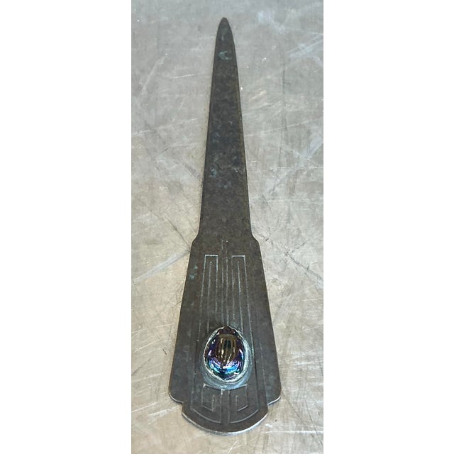Bronze Vintage Boho Tiffany Studios Letter Opener For Sale - Image 8 of 10