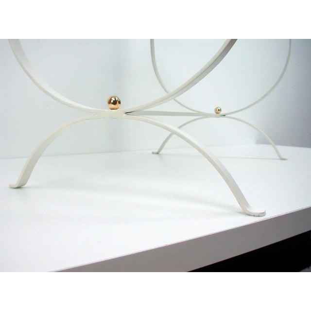 Mid-Century French White Side Table, 1950s For Sale - Image 10 of 13
