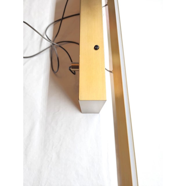 2010s Visual Comfort Essence Linear Pendant Light Fixture in Aged Brass by Sean Lavin For Sale - Image 5 of 8