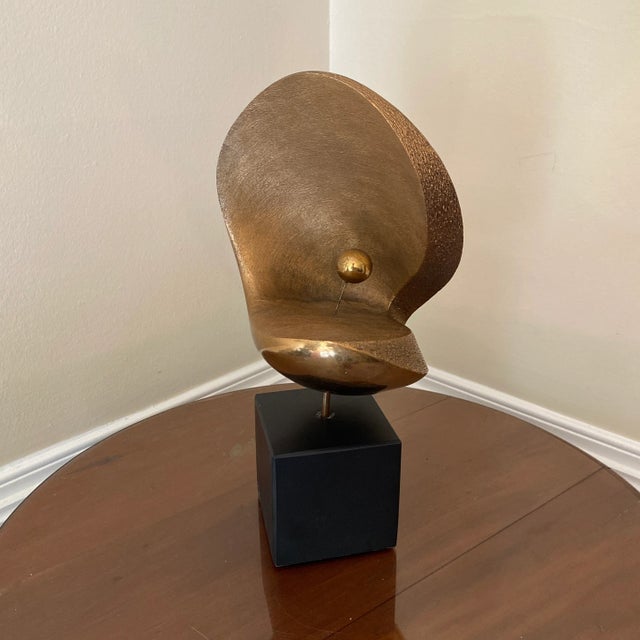 1970s Curtis Jere Brutalist Bronze Clam Sculpture, Dated 1972 For Sale In Atlanta - Image 6 of 6