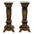 A good pair of antique French 33" tall gilt bronze pedestals, in the Regency or Louis XV style, circa 1910. This very...