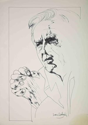 Nani Tedeschi, Portrait, Lithograph, 1970s