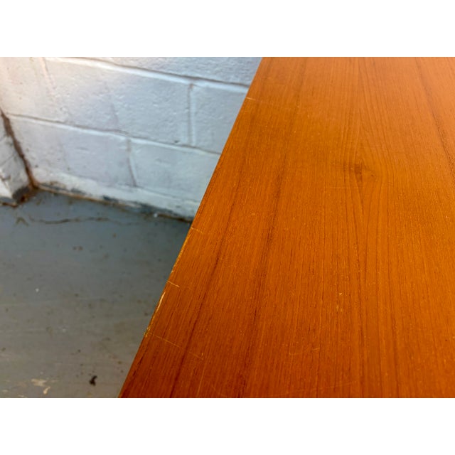 Mid 20th Century Drop-Leaf Solid Teak Dining Table From S. Burchardt Nielsen Danish-German For Sale - Image 17 of 18
