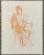Neil Meitzler Seated Male Nude in Orange For Sale - Image 4 of 4