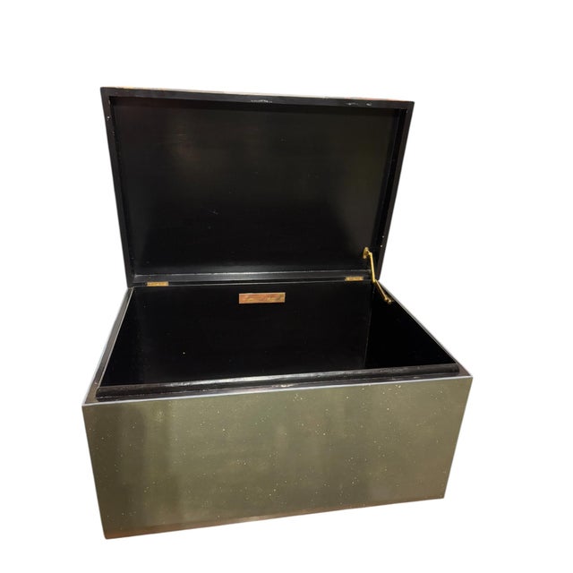 Maitland Smith Lacquered Storage Trunk With Piranesi Print For Sale In Indianapolis - Image 6 of 12
