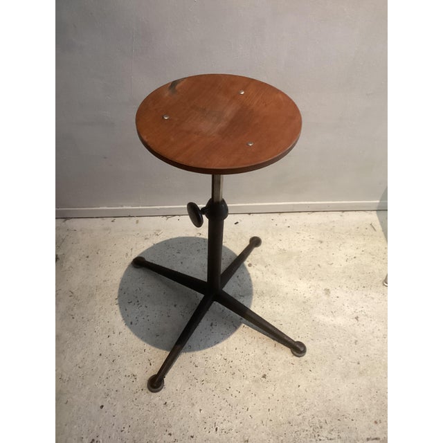 Mid-Century Modern Industrial Stool by Friso Kramer for Ahrend de Cirkel, 1960s For Sale - Image 3 of 6