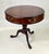Late 20th Century Century Furniture Traditional Burl Wood and Mahogany Pedestal Drum Table For Sale - Image 10 of 15
