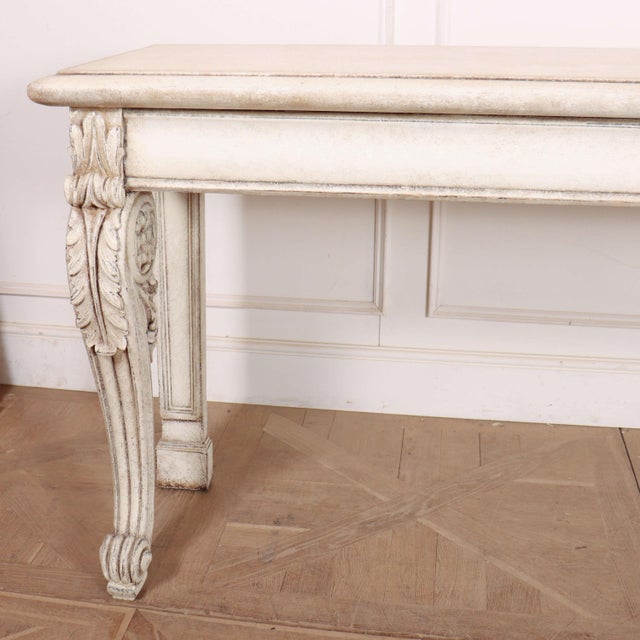 Wonderful early 19th C Scottish country house console table. 1840 Dimensions:W: 223.5cm (88")H: 91.5cm (36")D: 61cm (24")...