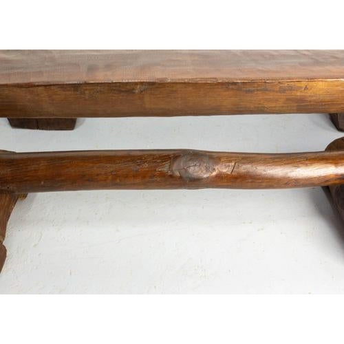 Set of Vintage French Farmhouse Benches in Pine, 1960 For Sale - Image 9 of 16