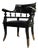 Ebonized Desk Chair attributed to Portier & Stymus, 1890 For Sale