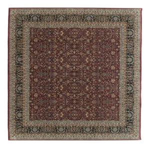 New Indian Tabriz Design Square Rug - 10' X 9'11"
