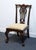 CENTURY FURNITURE Solid Mahogany Traditional Chippendale Style Ball & Claw Dining Side Chair 400-581 40" High 23.25" Wide...
