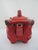 Chinese Red Lacquer Climbing Foo Dog Finial Lid Decorative Teapot For Sale In Portland, OR - Image 6 of 11