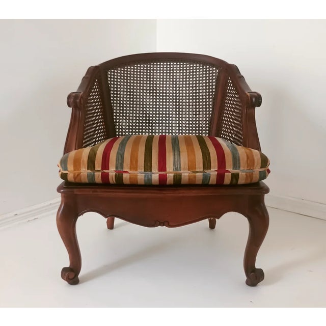 French Vintage French Walnut Chairs For Sale - Image 3 of 17