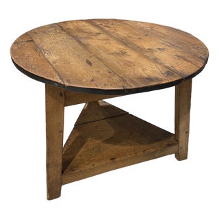 Georgian Era English Pine Cricket Table For Sale