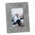 Carpi Suede Lux Photo Frame, 4" x 6", Shoreline Gray For Sale