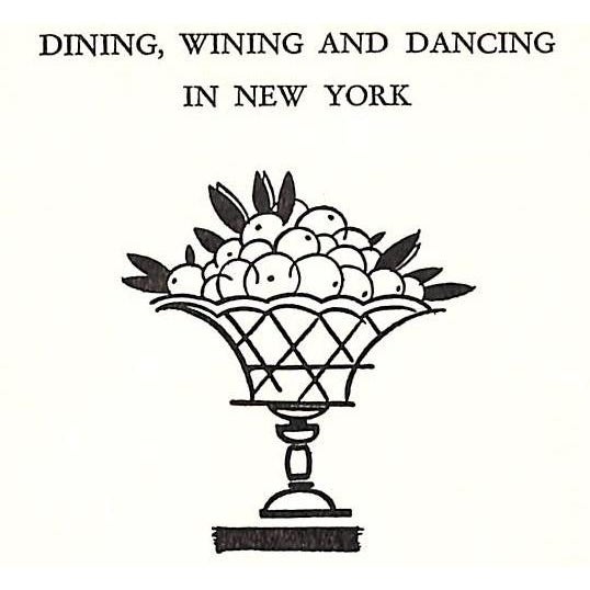 Traditional "Dining, Wining and Dancing in New York" 1938 Middleton, Scudder For Sale - Image 3 of 9