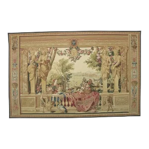 Vintage Tapestry Depicting Royal Figures