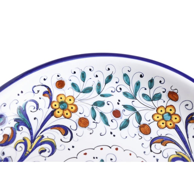 Ceramic Late 20th Century Deruta Italian Majolica Antipasto Serving Tray For Sale - Image 7 of 9