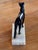 19th Century Metal Greyhound on Onyx Base For Sale - Image 4 of 5