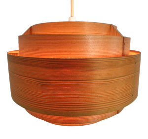 Swedish Wooden Lamella Ceiling Lamps by Hans-Agne Jakobsson for Ab Markaryd, 1960s, Set of 2