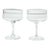 1970s Lenox “Moonspun” Pair of Coupe Champagne Glasses For Sale