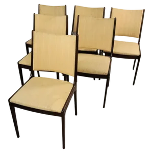 Mahogany Dining Chairs by Johannes Andersen for Uldum Møbelfabrik, Customizable Reupholstery, 1960s, Set of 6