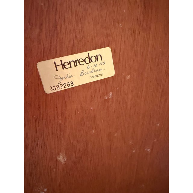 Two Henredon Cherry Wood Vitrine Illuminated Display Cabinets Book Matched Pair For Sale - Image 11 of 18