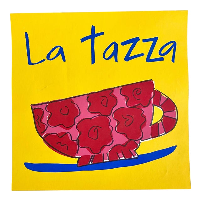 La Tazza Coffee Cup Original Silkscreen 1993 1:1 For Sale