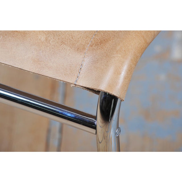 Brown Czech Bauhaus Chrome Armchair attributed to M. Breuer for Thonet, 1920s For Sale - Image 8 of 15